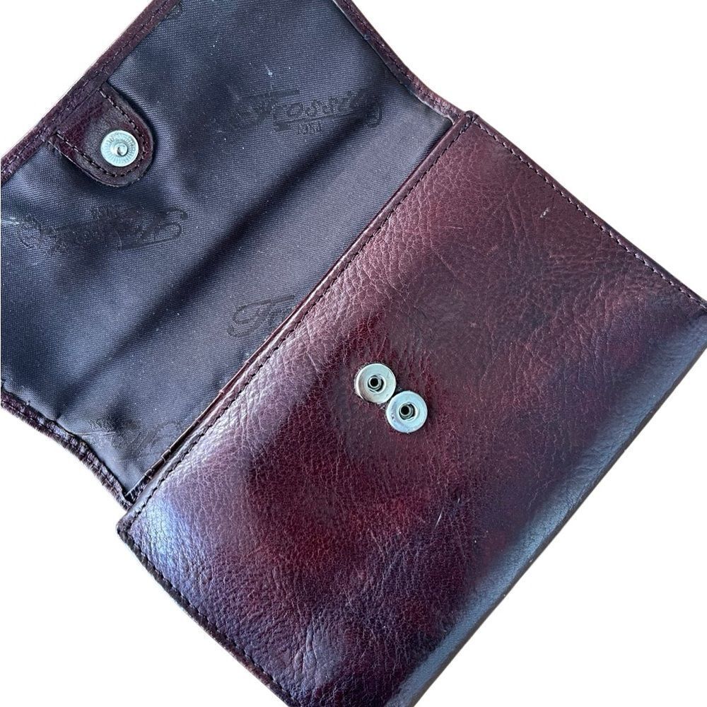Fossil Vintage 2000s Genuine Leather Shoulder Bag + Matching Wallet Set - Picture 11 of 16